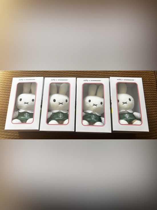 Starbucks Accessories - Lot Of 4 Starbucks x Miffy Barista Plush NIB Limited Edition 2026 Ships Today